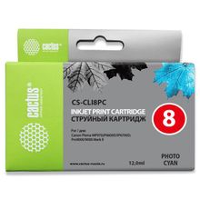 Картридж струйный Cactus CS-CLI8PC светло-голубой для Canon Pixma iP6600 iP6600d iP6700 iP6700d MP96