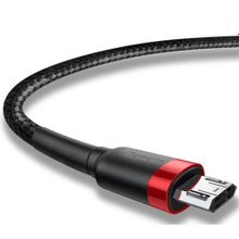 Baseus Кабель Baseus Cafule USB - microUSB red+black 1m