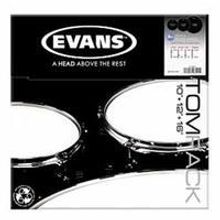 ETP-ONX2-R Onyx Coated Rock Набор пластика для том барабана (10", 12", 16"), Evans