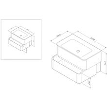 Am.Pm Мебель для ванной Sensation Sensation 80 орех, текстурированная