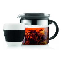 Чайник заварочный с фильтром черный Bodum Bistro Nouveau 1л
