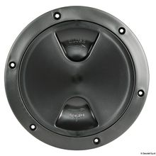 Osculati Inspection hatch screw lock black 125 mm, 20.206.20