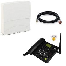 BQ-2052 Point Стационарный сотовый телефон GSM под 2 сим карты (чёрный) с антенной панельной