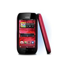 мобильный телефон Nokia 603 черный фуксия