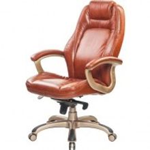 Кресло для руководителя Easy Chair CS-630Е коричневое (кожа пластик)