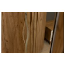 Алмаз. Любимый дом Марта-2 Шкаф одностворчатый зеркальный (Дуб золотой Белый)