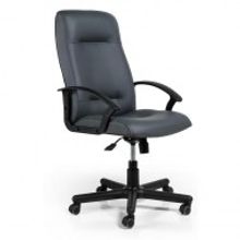 Кресло для руководителя Simple черное (искусственная кожа пластик)