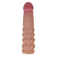 Телесная насадка-фаллос Super-Realistic Penis - 18 см. (55705)
