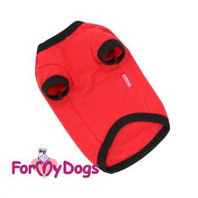Футболка для собак ForMyDogs красная с принтом LIKE 215SS-2017 R