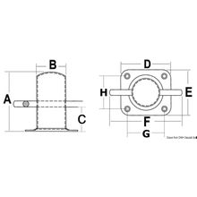 Osculati Ercole bollard 60 mm, 40.179.60