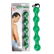 Topco Sales Зелёная анальная цепочка Booty Lime - 24,5 см. (зеленый)