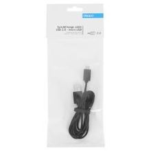 Кабель Deppa, USB - micro USB, 1.2 м, черный