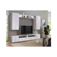 Олмеко Стенка Прага-4 белый бетон