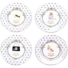 Набор  десертных тарелок Женский каприз