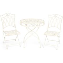 Tetchair Комплект (стол + 2 стула) Secret de Maison PALLADIO (mod. PL08-8668 8669), белый антик (antique white)