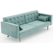 Алмаз. Любимый дом Нейт Диван трёхместный (Зелёный, ткань PHUKET 1031)