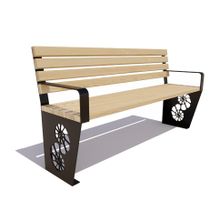 Скамейка садовая «РАКУШКА» (0,6м)