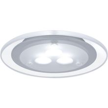 Paulmann. 98352 Светильник встраиваемый круглый мебельный LED 3x3W хром матовый акрил (транс 12VA) (cd 75) 330