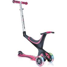 Y-scoo 457-110 Самокат GLOBBER EVO 5 in 1 с 3 светящимися колесами Pink