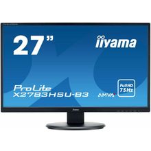Монитор 27" Iiyama X2783HSU-B3 ProLite M M LED VA 4ms 16:09 3000:01:00 HDMI 300cd 178гр 17 черный