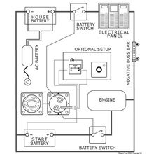 Osculati Коммутатор зарядки аккумуляторных батарей, управляемый по величине напряжения, 14.386.10