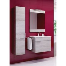 Aqwella Тумба с раковиной Бриг 60 подвесная, дуб седой