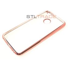 Redmi 5X Mi A1 Xiaomi силиконовый чехол с каймой розовый