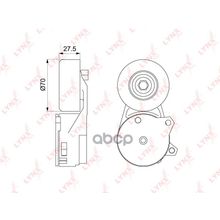 Ролик Натяжной Приводного Ремня Nissan Mr16ddt Mr20dd Juke 1.6 F15 10-   Serena 2.0 C26 10-   X-Trail 2.0 T32 14- LYNXauto арт. PT3051