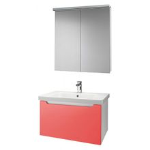 Dreja Тумба с раковиной Color 75 оранжевый глянец