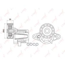 Натяжитель Ремня Навесного Оборудования Lada Largus 1.6 12>, Renault Logan 1.4-1.6 04>   Duster 1.6 10>   Sandero 1.4-1.6 08>   Clio Ii 1.4-1.6 01>   Kangoo 1.4-1.6 01>   Laguna I-Iii 1.6-2.0 97>   Megane I 1.4-2.0 96-03, LYNXauto арт. PT3037