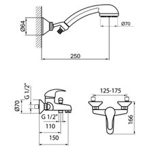 Webert Смеситель для ванны Sax SX850101015