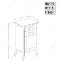 Opadiris Тумба Мираж R орех