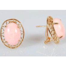 Серьги с кораллом "Греческие"