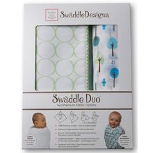 SwaddleDesigns Cute and Wild 2 шт. киви