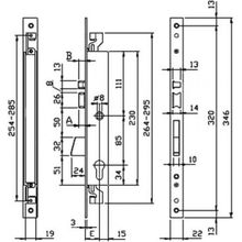 Iseo Замок Iseo 7817-02-25, электромеханический, врезной