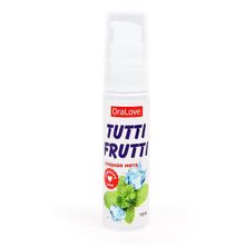 Биоритм Гель-смазка Tutti-frutti со вкусом сладкой мяты - 30 гр.