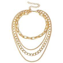 Многослойное колье под золото (арт. 83477-9)