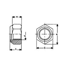 Maritim Стопорная гайка для обушков DIN 985-M8