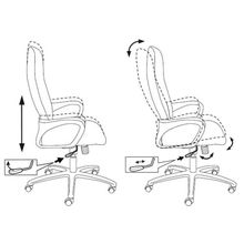 Бюрократ офисное CH-818AXSN черное