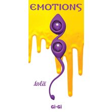 Фиолетовые вагинальные шарики Emotions Gi-Gi Фиолетовый