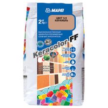 МАПЕЙ Кераколор ФФ затирка для швов №141 карамель (2кг)   MAPEI Keracolor FF цементно-полимерный шовный заполнитель №141 карамель (2кг)