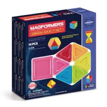 Магнитный конструктор MAGFORMERS 714005 Window Solid 14 set