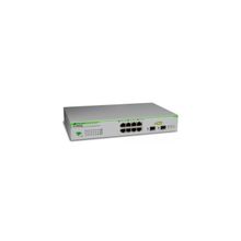 Allied Telesis at-gs950 8  8 port 10 100 1000tx websmart with 2 sfp bays