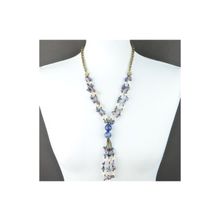 Бусики-Колечки Бусы Лазурит, аметист "Клаудия" арт. П3904