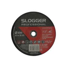 Круг отрезной SLOGGER 230х2,5х22 A R BF по стали и нерж. стали