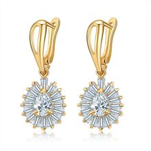 Серьги с позолотой, Swarovski Crystal Shik (арт. 71941-10)