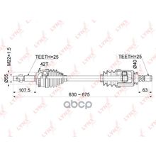 Привод В Сборе | Перед Лев | Nissan Blueberd Sylphy (G10) 1.5 00-   Wingroad Ad (Y11) 1.3 1.5 00-   Sunny (B15) 1.3 1.5 98-   +Abs   At   = Fr Lh LYNXauto арт. CD1099A