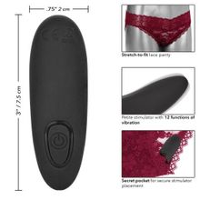 Кружевные трусики с клиторальным вибратором Remote Control Panty Set S M (242750)