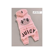 Костюм для собак Juicy Couture. Цвет розовый. Размер L(30см)."