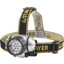 Фонарь STAYER "STANDARD" налобный светодиодный, 19LED, 4 режима,  3ААА